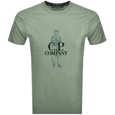 Product Image for CP Company Jersey Sailor T Shirt Green