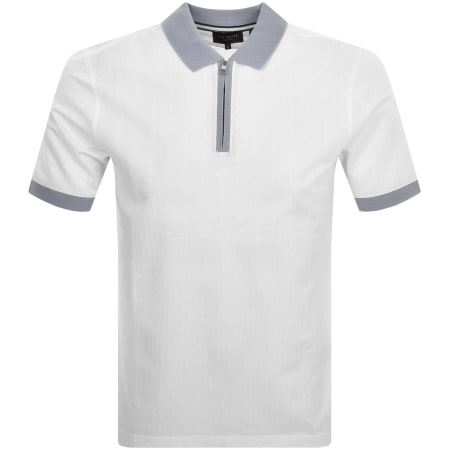 Product Image for Ted Baker Arnival Textured Polo T Shirt White