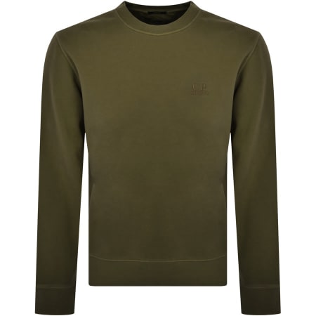 Product Image for CP Company Diagonal Sweatshirt Green