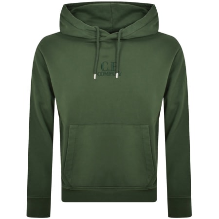 Product Image for CP Company Diagonal Hoodie Green