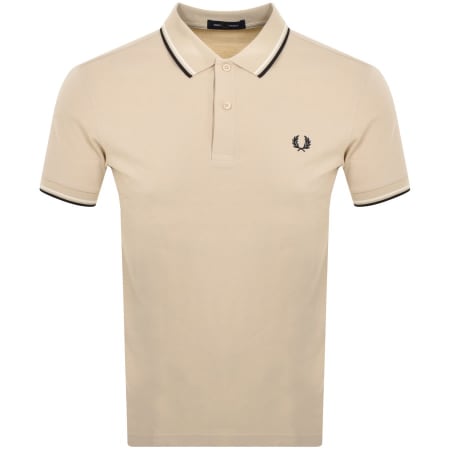 Product Image for Fred Perry Twin Tipped Polo T Shirt Beige