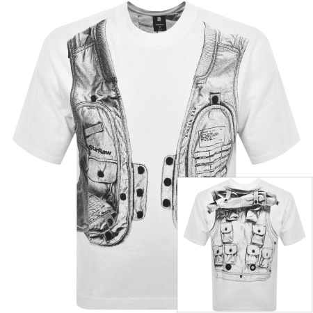 Product Image for G Star Raw Archive Boxy T Shirt White