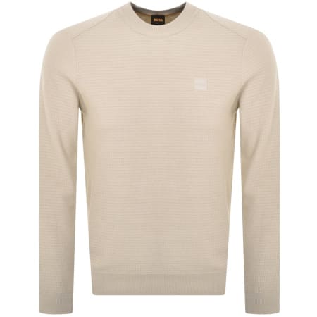 Product Image for BOSS Anon Knit Jumper Beige