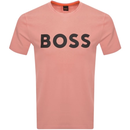 Product Image for BOSS Thinking 1 Logo T Shirt Pink