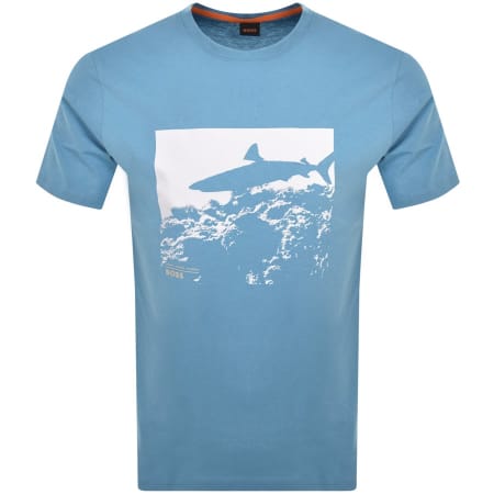 Product Image for BOSS Sea Horse T Shirt Blue