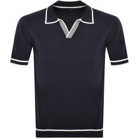 Product Image for Oliver Sweeney Garras Knit Polo T Shirt Navy
