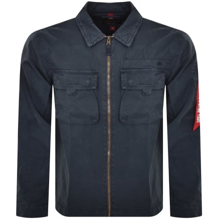 Product Image for Alpha Industries Twill Overshirt Navy