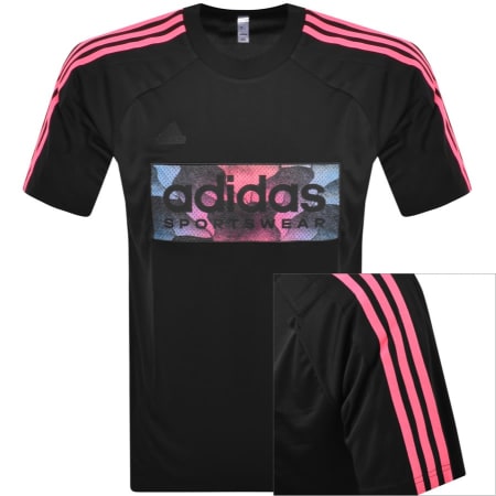 Product Image for adidas Sportswear Tiro Mesh Logo T Shirt Black