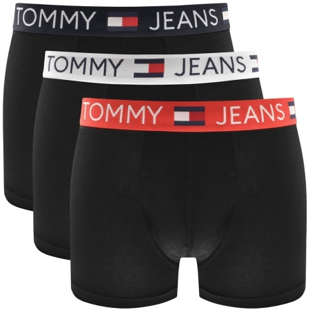 Product Image for Tommy Jeans Three Pack Boxer Trunks Black