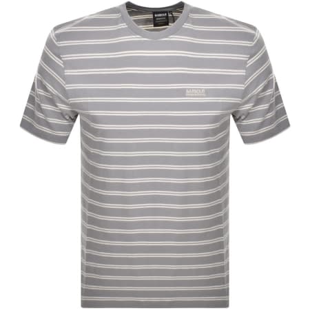 Product Image for Barbour International Bernie Stripe T Shirt Grey