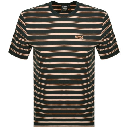 Product Image for Barbour International Bernie Stripe T Shirt Green