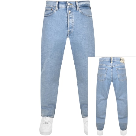 Product Image for Replay M9Z1 Straight Jeans Light Wash Blue
