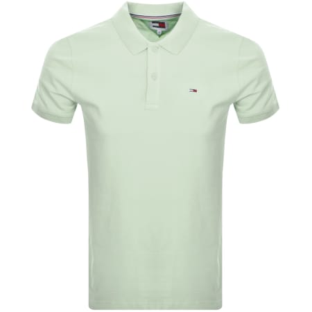 Product Image for Tommy Jeans Slim Placket Polo Shirt Green