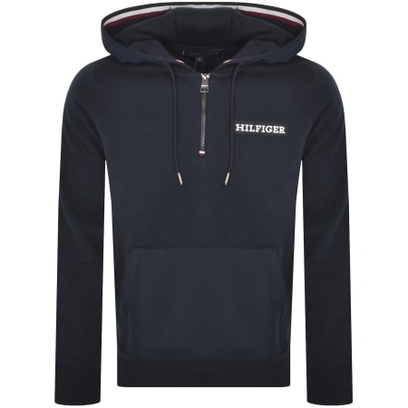 Product Image for Tommy Hilfiger Mix Media Hoodie Navy