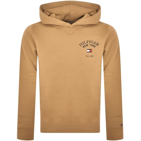 Product Image for Tommy Hilfiger Logo Pullover Hoodie Khaki