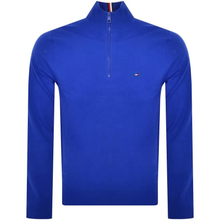 Product Image for Tommy Hilfiger Half Zip Sweatshirt Blue