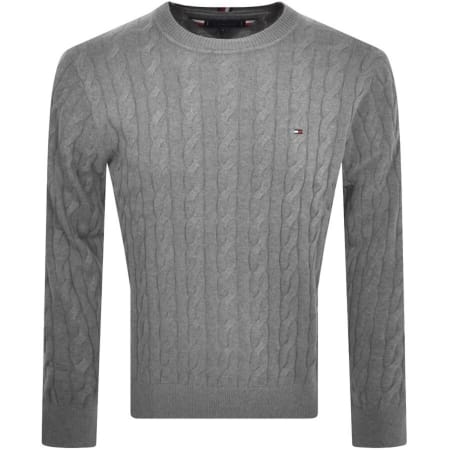 Recommended Product Image for Tommy Hilfiger Cable Knit Jumper Grey