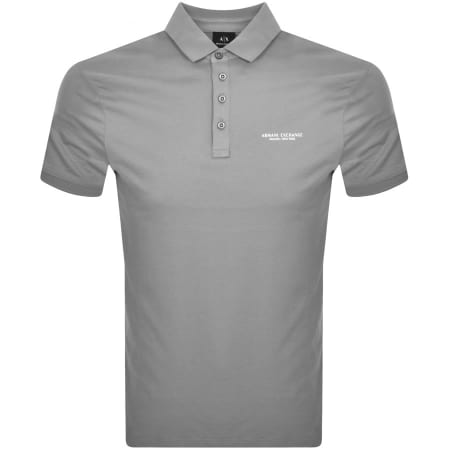 Product Image for Armani Exchange Logo Polo T Shirt Grey