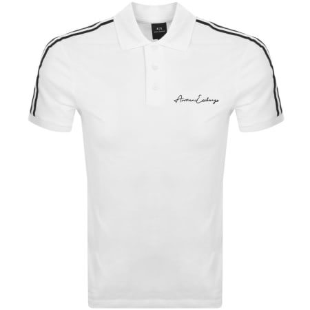 Product Image for Armani Exchange Logo Polo T Shirt White