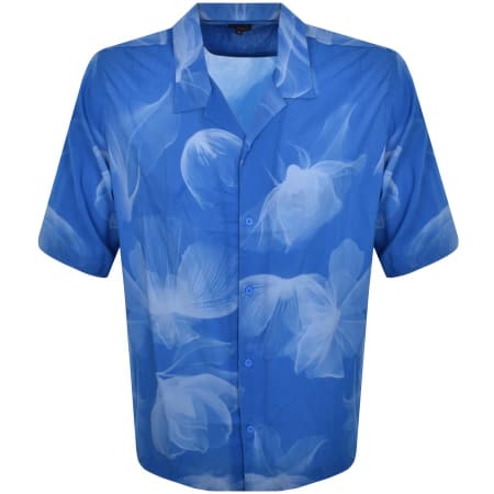 Recommended Product Image for Armani Exchange Boxy Flower Shirt Blue