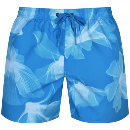 Product Image for Armani Exchange Floral Swim Shorts Blue