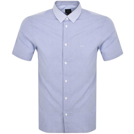 Product Image for Armani Exchange Multi Patterned Shirt Blue