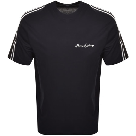 Product Image for Armani Exchange Crew Neck Logo T Shirt Navy