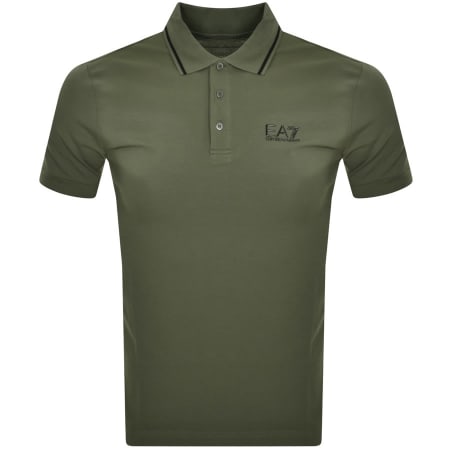 Product Image for EA7 Emporio Armani Tipped Polo T Shirt Green