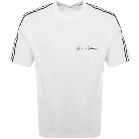 Product Image for Armani Exchange Crew Neck Logo T Shirt White