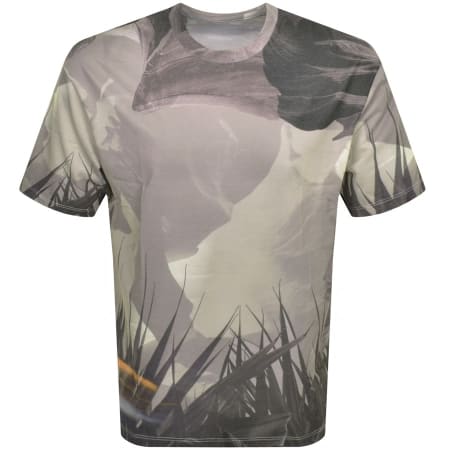 Product Image for Armani Exchange Crew Neck Graphic T Shirt Khaki