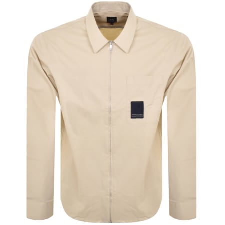 Product Image for Armani Exchange Long Sleeve Overshirt Beige