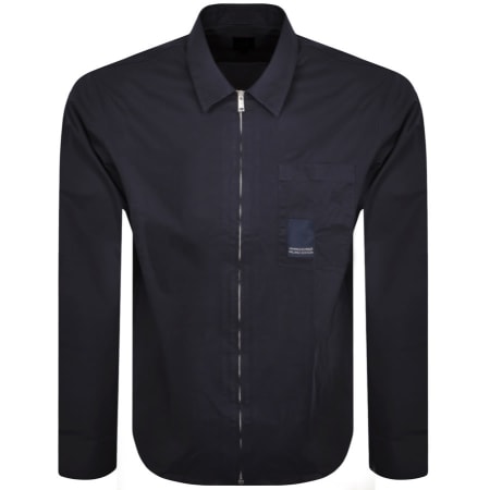 Product Image for Armani Exchange Long Sleeve Overshirt Navy