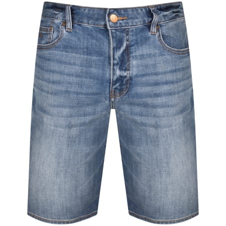 Product Image for Armani Exchange J65 Slim Denim Shorts Blue