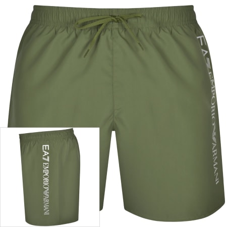 Product Image for EA7 Emporio Armani Logo Swim Shorts Green