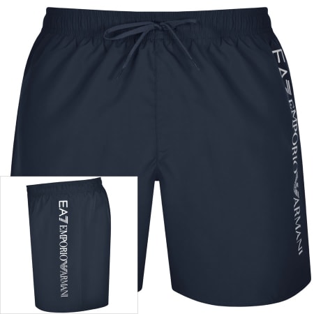 Product Image for EA7 Emporio Armani Logo Swim Shorts Navy