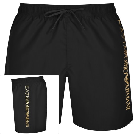 Product Image for EA7 Emporio Armani Logo Swim Shorts Black