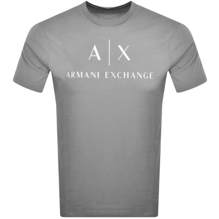 Recommended Product Image for Armani Exchange Crew Neck Logo T Shirt Grey
