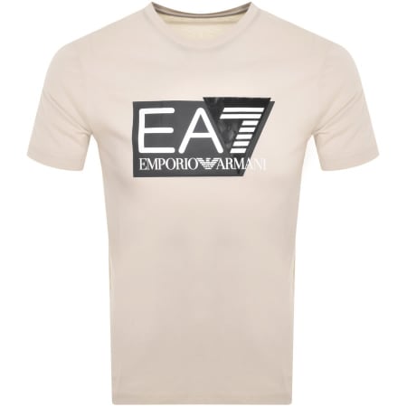 Product Image for EA7 Emporio Armani Logo T Shirt Beige