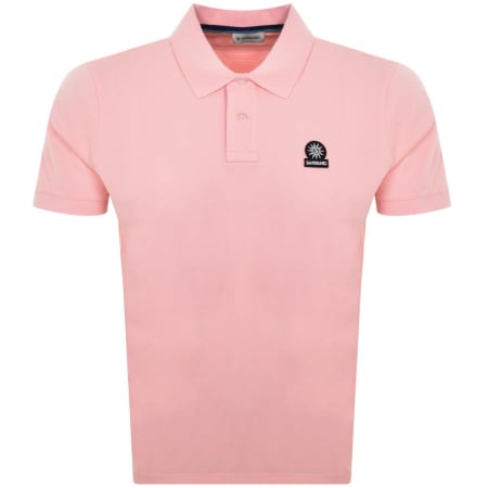Product Image for Sandbanks Badge Logo Polo T Shirt Pink
