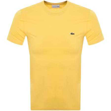 Product Image for Lacoste Crew Neck T Shirt Yellow