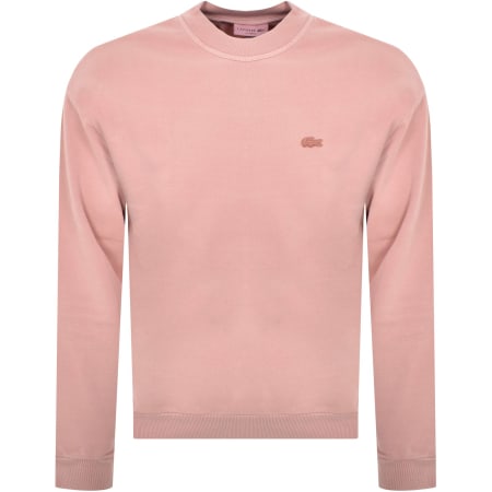 Product Image for Lacoste Crew Neck Loose Fit Sweatshirt Pink