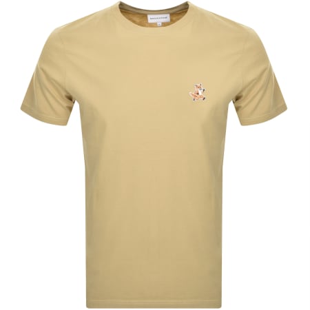 Product Image for Maison Kitsune Speedy Fox Patch T Shirt Beige