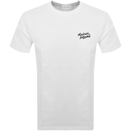 Product Image for Maison Kitsune Handwriting T Shirt White