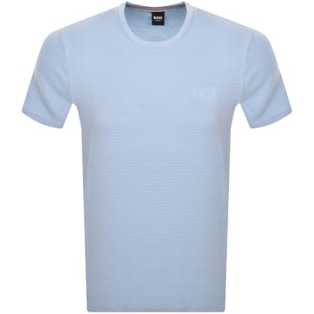 Product Image for BOSS Rib T Shirt Blue