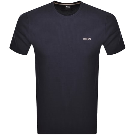 Product Image for BOSS Waffle T Shirt Navy