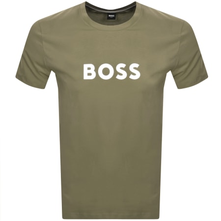 Product Image for BOSS Bodywear Logo T Shirt Khaki