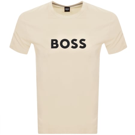 Product Image for BOSS Bodywear Logo T Shirt Cream