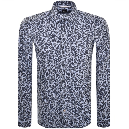 Product Image for BOSS C Hal Kent Long Sleeved Shirt Blue