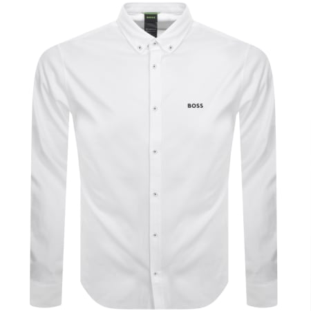 Product Image for BOSS Motion Long Sleeved Shirt White