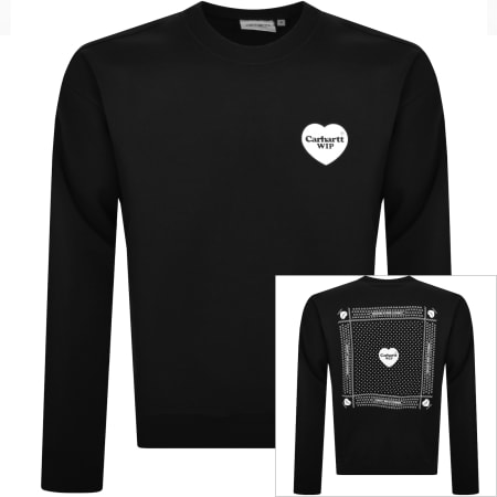 Product Image for Carhartt WIP Heart Bandana Sweatshirt Black